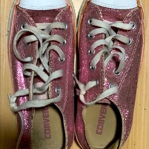 Pink glitter All-star shoes